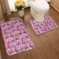 thumbnail image 2 of Yiaed Colorful Cute French Bulldog Print Bathroom Mat Set 2 Pieces Mat Anti-Skid Pad Ultra Soft and Absorbent Bathroom Bath Mat Contour Bath Rugs for Toilet Base, 2 of 6