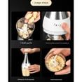 thumbnail image 4 of Binwennn Kitchen Stuff for Baking Hamburger Rings to Cook Patties Lettuce Roller Garlic Chopper Mini Manual Pressed Chopper Garlic Chopper Garlic Slicer Hand Pressed Stainless Steel Kitchen Chopper, 4 of 7