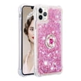 thumbnail image 2 of Funda para iPhone 11 PRO MAX con Brillo Líquido Flotante, Purpurina, Parachoques y Anillo Giratorio Soporte, 2 of 5