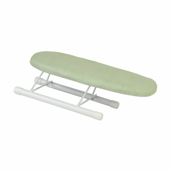 ACDANC Foldable Ironing Board Countertop Iron Board Portable Lightweight Compact Small Ironing Board for Laundry Room Dorm Apartment Green