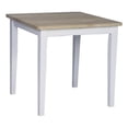 thumbnail image 1 of International Concepts Table à Manger Carrée Décontractée en Finition Blanche et Naturelle, 1 of 3