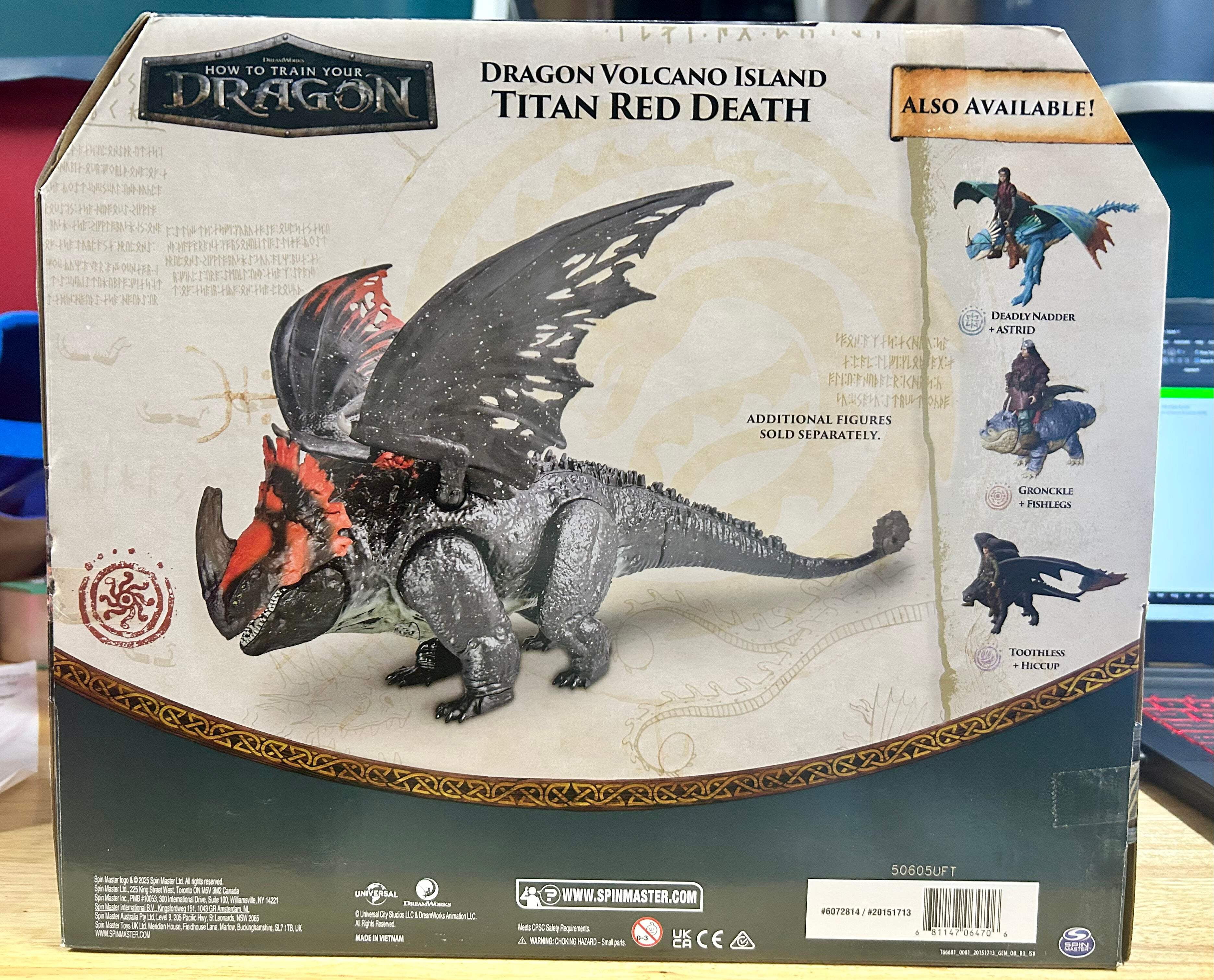 How to Train Your Dragon Volcano Island Titan Red Death Deluxe