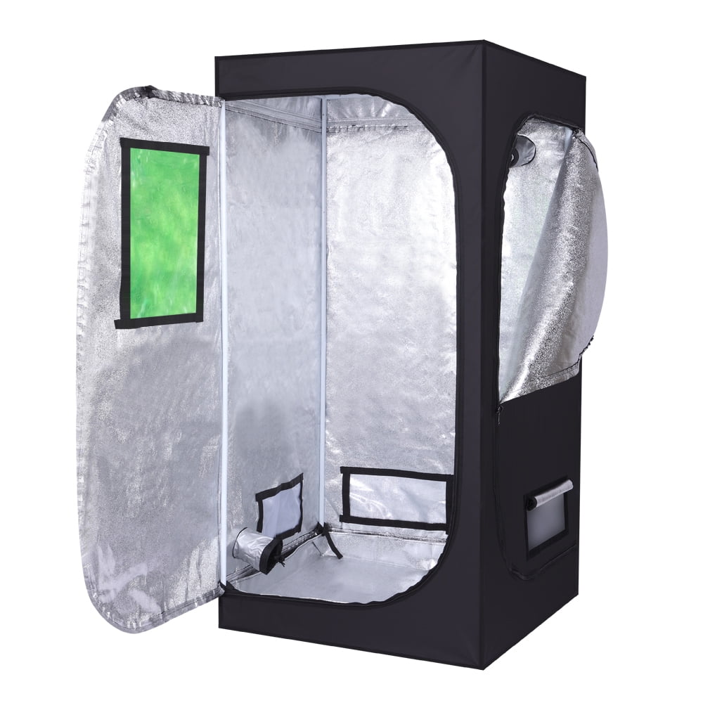 Lowestbest Grow Tent for Plant, Hydroponic Mylar Tent Reflective Garden Growing Dark Room with Observation Window, Indoor Grow Tent Room Lowestbest Grow Tent for Plant, Hydroponic Mylar Tent Reflective Garden Growing Dark Room with Observation Window, Indoor Grow Tent Room