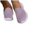 thumbnail image 2 of Ierhent Womens Shoes Womens Slip on Walking Shoes Comfort Lightweight Breathable Sock Shoe Non-Slip Mesh Casual Fashion Tennis Running Sneakers(Pink,9), 2 of 4