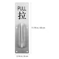 thumbnail image 2 of 1 Set Door Handle Door Pull Push Plate Handle Commercial Door Handle Attachment, 2 of 8