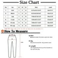 thumbnail image 2 of Womens Cotton Linen Capris Elastic High Waisted Plus Size Solid Color Cargo Pants Casual Straight Leg Button Pocket Trousers, 2 of 4