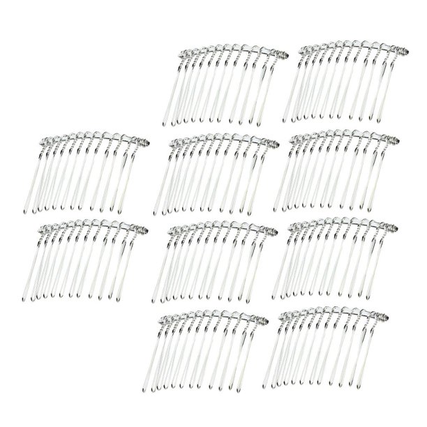 Peines para el cabello Sunnimix Pinzas para el cabello en blanco Peine lateral 10 piezas