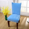 thumbnail image 5 of Velvet Dining Chair Slipcovers,2/4/6 Pcs Stretchy Super Fit Chair Protector Cover Removable Washable Anti-Dust Chair Covers for Dining Room Kitchen Banquet Wedding-6 Pcs-S, 5 of 6