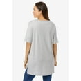 thumbnail image 2 of Woman Within Plus Size Perfect Short-Sleeve Boatneck Tunic, 2 of 6