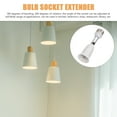 thumbnail image 3 of LEDMOMO-2pcs Light Bulb Socket Extender Bendable Light Socket Adapter Light Bulb Adapter(E27-E27), 3 of 6