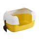 thumbnail image 3 of Caja de Arena para Gatos, Cuenco de Limpieza para Gatos, Inodoro Portátil Extraíble de Lados Altos Antisalpicaduras para Gatos de Interior, Caja de Ar amarillo, 3 of 8