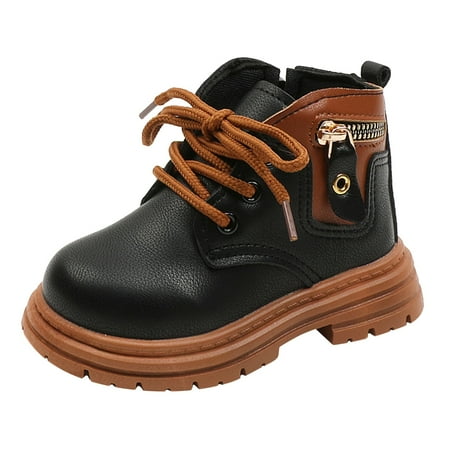 

Toddler Boys And Girls Booties Little Kid Shoes Short Boots Casual Ankle Boots