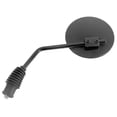 thumbnail image 2 of Emgo Universal Round Enduro Side View Mirror, Black, 4-1/2" Head, Folding Stem, M10x1.25, Left/Right Handlebar Mount (20-64580), 2 of 4