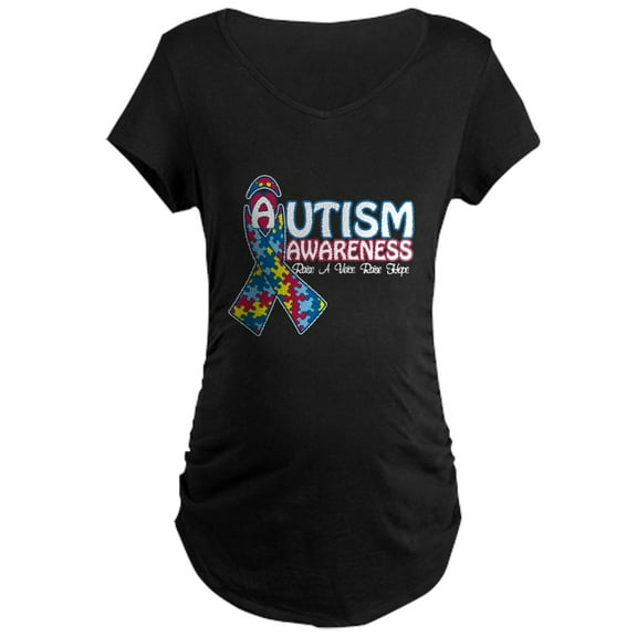 CafePress - Autism Awareness Maternity Dark T Shirt - Maternity Dark T-Shirt