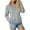 Grey, variant on vigerkar V Neck Solid Color Sweatshirt Women with Pocket No Hood Comfy Soft Fall Winter Outfits Lounge Long Sleeve Casual Pullover Top (Navy, XXL)