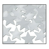 Party Central Club Pack of 12 Silver Fanci-Fetti Star Celebration Confetti Bags 1 oz.