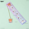 thumbnail image 1 of Multifunctional Oil Quicksand Sequin 15cm Measuring Straight Scale Ruler Soft Bookmark With Pendant Student Drawing Stationery Style1, 1 of 6