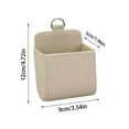thumbnail image 3 of Car Air Vent Storage Box, Leather Mesh Organizer Hanging Box for Phone, Keys, Change, Cards, Universal Fit for Car Conditioning Vent, Easy Installation, Vehicle Interior Accessory, Multifunctional, 3 of 8