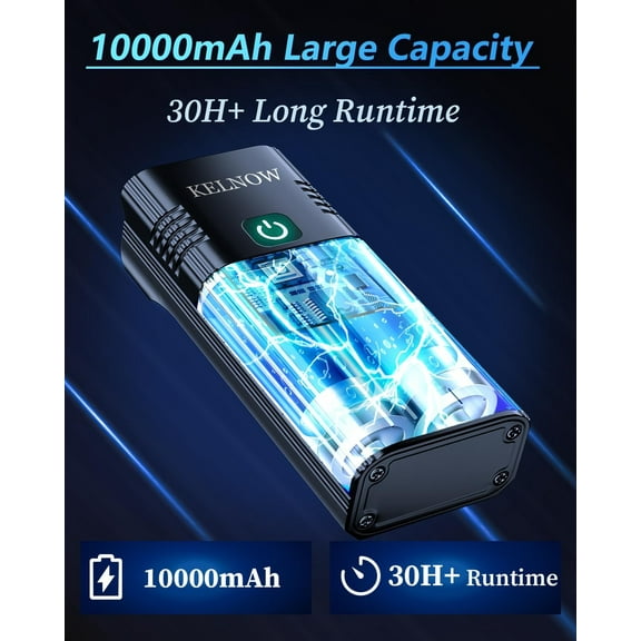 Bike Lights for Night Riding, 10000mAh Super Bright LED Headlight & Taillight with 30H  Runtime, IPX6 Waterproof, USB Rechargeable