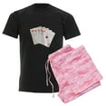 thumbnail image 6 of CafePress - Ace Hearts Flush Pajamas - Men's Dark Loose Fit Cotton Pajama Set, 6 of 7
