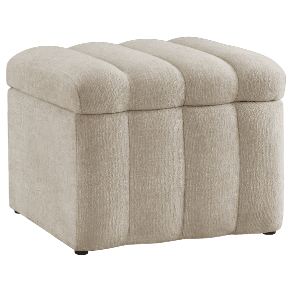 Bouclair Beige Ottoman with Storage