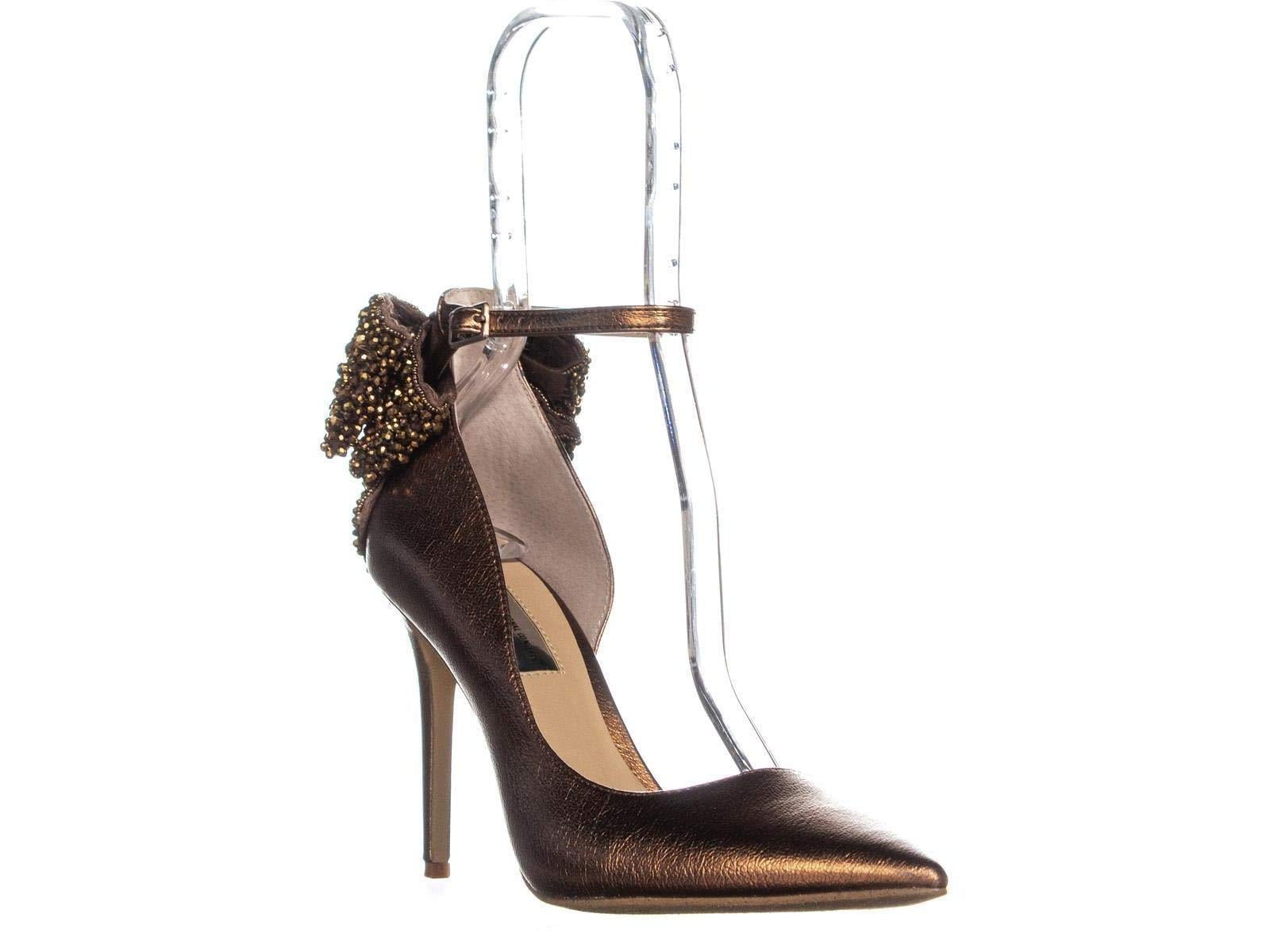 INC International Concepts Womens Kaison Leather Pointed Toe Ankle Strap D or. Walmart