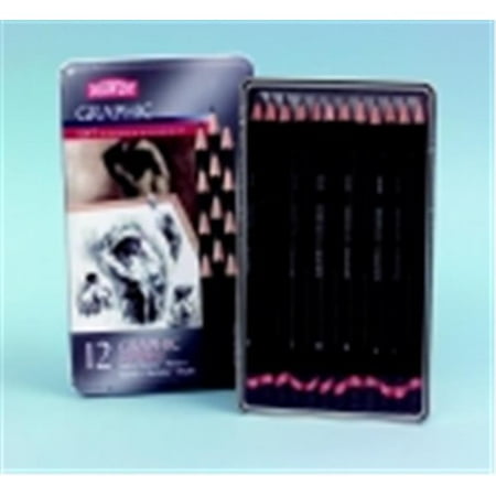 Derwent Graphic - Derwent Non-Toxic Graphic Sketch Pencil Set - Black, Set 12