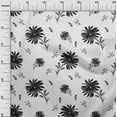 thumbnail image 3 of oneOone Polyester Spandex Black Fabric Floral Sewing Material Print Fabric By The Yard 56 Inch Wide, 3 of 4