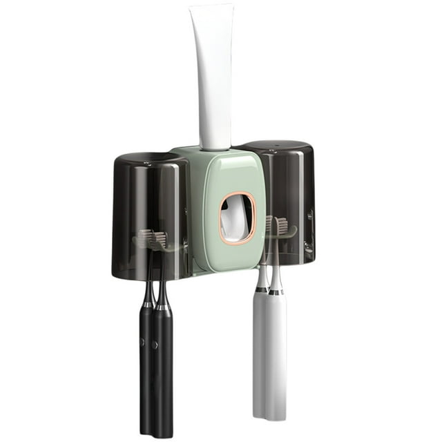 BFSAUHA Support Mural pour Brosse à Dents Couple Porte-Gobelet Intelligent Rangement Dentifrice