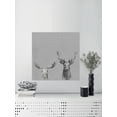 thumbnail image 6 of Antler Rules in Gray Painting Print on Wrapped Canvas, 6 of 7
