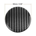 thumbnail image 3 of 4Pcs 60mm Clear Resin Carbon Fiber Pattern Wheel Center Hub Cap Sticker Decals, 3 of 8