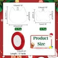 thumbnail image 2 of 1 Set 30 Pieces Acrylic Christmas Ornaments 2 Styles DIY Blank Christmas Tree Decoration Pendants Clear Acrylic Painting Hanging Supplies with Ribbon Cord for Christmas Party Holiday Decoration, 2 of 5