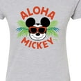 thumbnail image 3 of Disney - Aloha Mickey - Juniors Fitted Graphic T-Shirt, 3 of 5