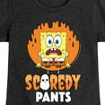 thumbnail image 3 of SpongeBob SquarePants - SpongeBob Scaredy Pants - Toddler And Youth Girls Short Sleeve Graphic T-Shirt, 3 of 6