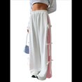 thumbnail image 2 of Pantalones Deportivos Anchos para Mujer, Cintura Elástica, Holgados e Informales con Bolsillo, para Salir. XL, 2 of 10