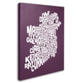 thumbnail image 2 of Trademark Art 'MULBERRY-Ireland Text Map' Canvas Art by Michael Tompsett, 2 of 3