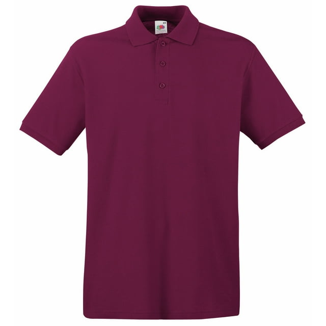 Fruit Of The Loom Premium Mens Short Sleeve Polo Shirt