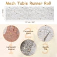 thumbnail image 2 of Caminito de mesa negro Uxcell, 11" x 45 pies, decoración de malla metálica con lentejuelas, 2 of 6