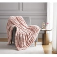 thumbnail image 7 of Nanshing Allea Plush Throw Blanket, Blush, 50" x 60", 7 of 7