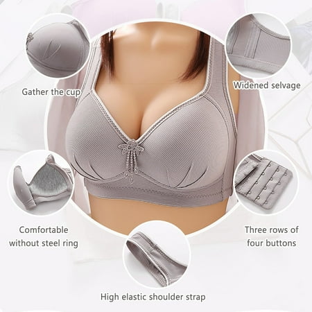 

CAICJ98 Lingerie for Women Steel Ring Thin Women Bra Soild Color Breathable Gathers Underwear Comfort Bra Skin Tone Bra (B E)