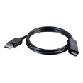 thumbnail image 1 of C2G 6ft DisplayPort to HDMI Cable - DP to HDMI Adapter Cable - DisplayPort 1.2 HDMI 2.0 - 4K 60Hz - M/M - Adapter cable - DisplayPort male to HDMI male - 6 ft - black - active, 4K support, 1 of 3