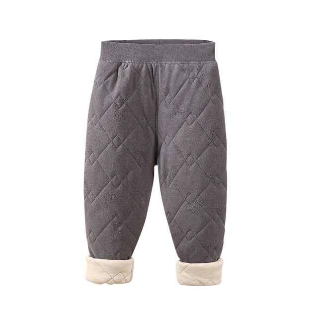 Girls' Warm and Cold-Proof Three-layer Fleece-lined Pants - Perfect for School and Winter Activities