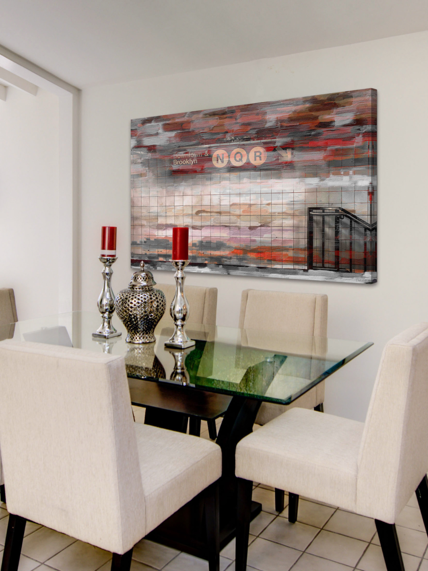 "Downtown & Brooklyn" Print on Canvas