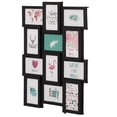 thumbnail image 2 of Decorative Modern Wall Mounted Multi Photo Frame Collage Picture Holder for 12 Pictures 4 x 6 Inch, Black, 2 of 7
