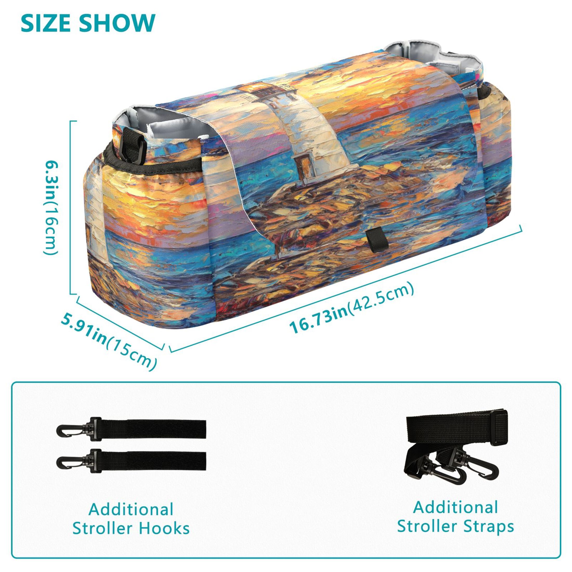 DIXRUYEE Stroller Organizer Beacon Of Hope Printed