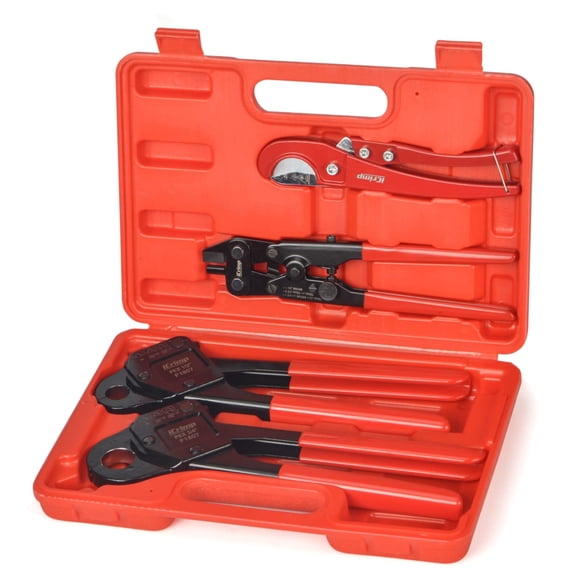 Kit de herramientas de engarzado PEX iCrimp IWS-1807CN con engarzadoras y cortador