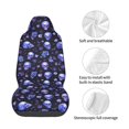 thumbnail image 4 of Wukai Skull flower leaf purple Full Set Car Seat Covers with Soft Padding Universal Auto Front Seats Protector and Cushion Mat, 4 of 5
