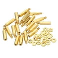 thumbnail image 5 of Uxcell 10mm+3mm M2 Standoff Screws 40 Pack Brass Hex Standoffs Nuts Gold Tone, 5 of 6