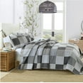 King Size Quilt Set, Greagle 3Piece Soft Warm Lightweight Bedspread