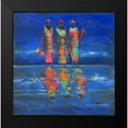 thumbnail image 2 of Rauscher, Michel 12x12 Black Modern Framed Museum Art Print Titled - Midnight River 1, 2 of 5